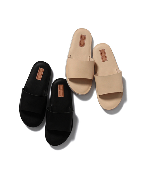 B:MING by BEAMS（ビーミングバイビームス）の「【MEN'S NON-NO6月号掲載】buddy×ビーミング by ビームス / 40th別注 レザーサンダル（サンダル・メンズ・ブラック/ベージュ・SMALL/MEDIUM/LARGE）」の5枚目の写真