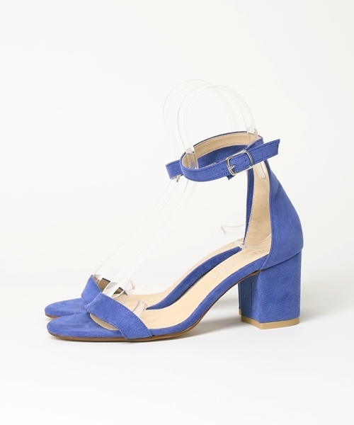 LE TALON（ルタロン）の「7cm フトヒールストラップサンダル◆	（サンダル・レディース・ブラック/ブルー/キャメル/ベージュ・37.5/35.5/36.5）」の4枚目の写真