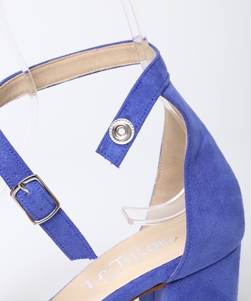 LE TALON（ルタロン）の「7cm フトヒールストラップサンダル◆	（サンダル・レディース・ブラック/ブルー/キャメル/ベージュ・37.5/35.5/36.5）」の12枚目の写真