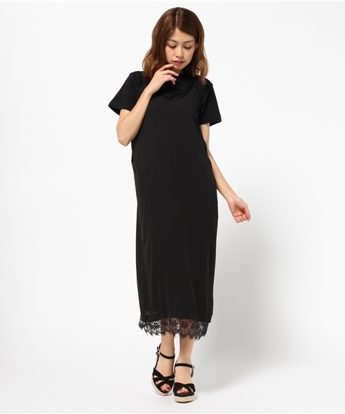 Re:EDIT（リエディ）の「ランジェリー風キャミワンピース[春夏新作][Re:EDIT/リエディ][リエディオリジナル]（ワンピース・レディース・ブラック/ホワイト・MEDIUM/LARGE）」の11枚目の写真