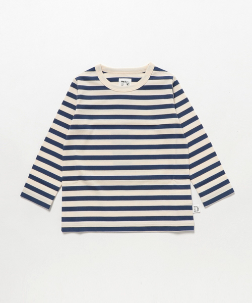 URBAN RESEARCH DOORS（アーバンリサーチドアーズ）の「DOORS オーガニックボーダーT（Tシャツ/カットソー・キッズ・ブラック/イエロー/ネイビー/ライトグレー/レッド・90/105/135/120）」の15枚目の写真