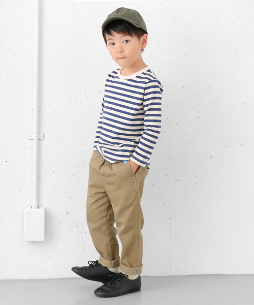 URBAN RESEARCH DOORS（アーバンリサーチドアーズ）の「DOORS オーガニックボーダーT（Tシャツ/カットソー・キッズ・ブラック/イエロー/ネイビー/ライトグレー/レッド・90/105/135/120）」の8枚目の写真