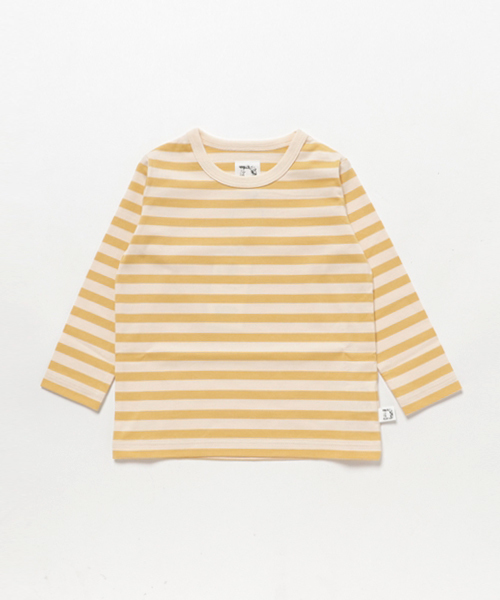 URBAN RESEARCH DOORS（アーバンリサーチドアーズ）の「DOORS オーガニックボーダーT（Tシャツ/カットソー・キッズ・ブラック/イエロー/ネイビー/ライトグレー/レッド・90/105/135/120）」の4枚目の写真