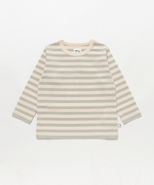 URBAN RESEARCH DOORS（アーバンリサーチドアーズ）の「DOORS オーガニックボーダーT（Tシャツ/カットソー・キッズ・ブラック/イエロー/ネイビー/ライトグレー/レッド・90/105/135/120）」の3枚目の写真