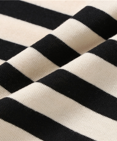 URBAN RESEARCH DOORS（アーバンリサーチドアーズ）の「DOORS オーガニックボーダーT（Tシャツ/カットソー・キッズ・ブラック/イエロー/ネイビー/ライトグレー/レッド・90/105/135/120）」の13枚目の写真