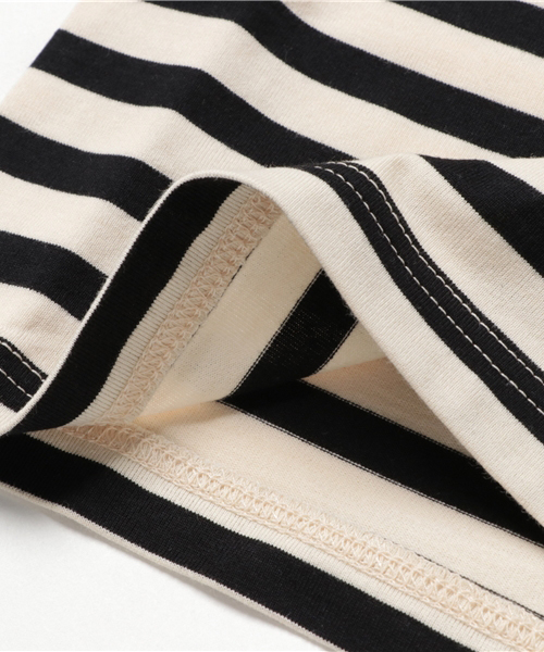 URBAN RESEARCH DOORS（アーバンリサーチドアーズ）の「DOORS オーガニックボーダーT（Tシャツ/カットソー・キッズ・ブラック/イエロー/ネイビー/ライトグレー/レッド・90/105/135/120）」の14枚目の写真