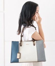 トートバッグ 2way トリコロール A4収納可