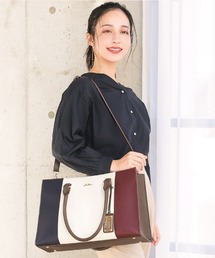 Clelia | [Clelia/クレリア] トートバッグ レディース トリコロールカラー ショルダーバッグ(トートバッグ)
