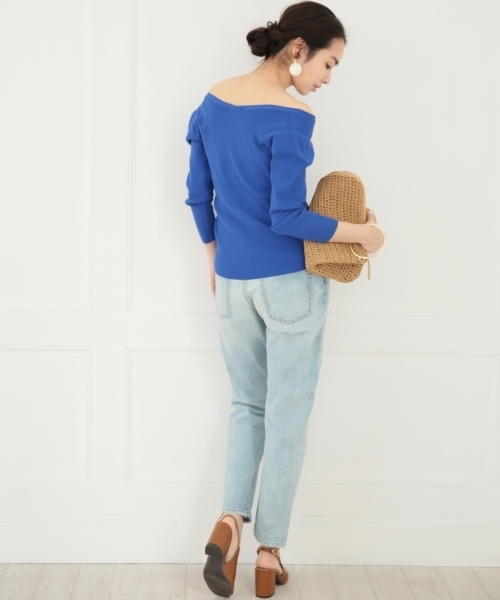 A part by(アパートバイ)の「12GRPソウバリVカーディガン 744613 (カーディガン/ボレロ・レディース・ブラック/ブルー/ホワイト/レッド・FREE)」の8枚目の写真