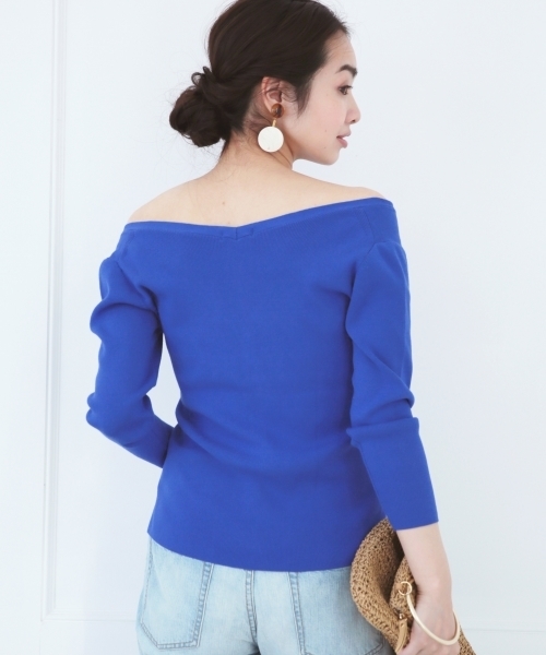 A part by(アパートバイ)の「12GRPソウバリVカーディガン 744613 (カーディガン/ボレロ・レディース・ブラック/ブルー/ホワイト/レッド・FREE)」の9枚目の写真