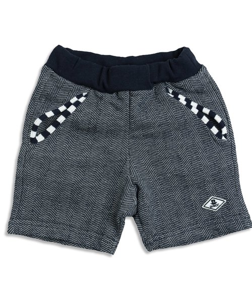 apres les cours（アプレレクール）の「カットソー半パンツ 4.5分丈（その他パンツ・キッズ・ネイビー/グレー/レッド・90/80/140/100/120/130/110）」の2枚目の写真