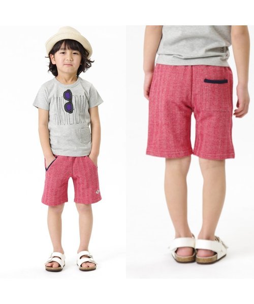 apres les cours（アプレレクール）の「カットソー半パンツ 4.5分丈（その他パンツ・キッズ・ネイビー/グレー/レッド・90/80/140/100/120/130/110）」の5枚目の写真