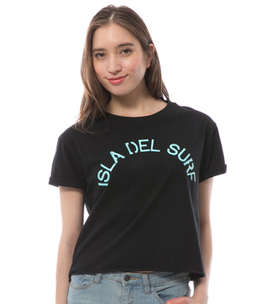 BILLABONG(ビラボン)の「BILLABONG レディース Tシャツ(Tシャツ/カットソー・レディース・ブラック/イエロー/ホワイト・MEDIUM)」の1枚目の写真