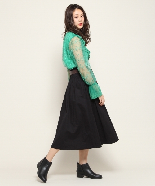 PAGEBOY（ページボーイ）の「チュールレースフリルブラウス（シャツ/ブラウス・レディース・オフホワイト/グリーン/ブラック・FREE）」の20枚目の写真