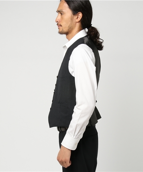 THE SUIT COMPANY（ザ・スーツカンパニー）の「＜FORMAL＞『CERIMONIA』リバーシブルジレ（ベスト・メンズ・ブラック×グレー・S/LL/M/L/SS）」の7枚目の写真