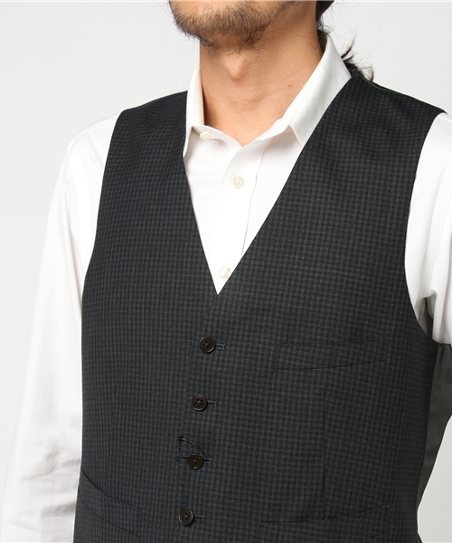 THE SUIT COMPANY（ザ・スーツカンパニー）の「＜FORMAL＞『CERIMONIA』リバーシブルジレ（ベスト・メンズ・ブラック×グレー・S/LL/M/L/SS）」の10枚目の写真