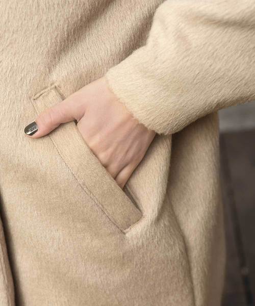 Luz Llena（ラズレナ）の「オーバーサイズダブルプレストコート（チェスターコート・レディース・ブラック/グレイッシュベージュ/ブラウン・MEDIUM）」の9枚目の写真