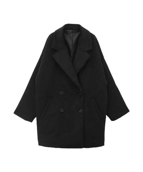 Luz Llena（ラズレナ）の「オーバーサイズダブルプレストコート（チェスターコート・レディース・ブラック/グレイッシュベージュ/ブラウン・MEDIUM）」の12枚目の写真