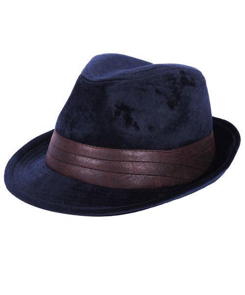 8(eight)(エイト)の「ベロア ツバ広 中折れ ハット 帽子(ハット・メンズ・ブラック/ネイビー/ブラウン/カーキ/ワイン・FREE)」の4枚目の写真