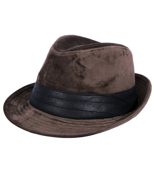 8(eight)(エイト)の「ベロア ツバ広 中折れ ハット 帽子(ハット・メンズ・ブラック/ネイビー/ブラウン/カーキ/ワイン・FREE)」の3枚目の写真