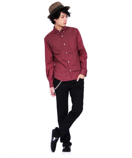 8(eight)(エイト)の「ベロア ツバ広 中折れ ハット 帽子(ハット・メンズ・ブラック/ネイビー/ブラウン/カーキ/ワイン・FREE)」の8枚目の写真