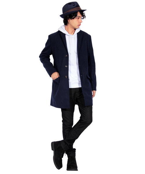 8(eight)(エイト)の「ベロア ツバ広 中折れ ハット 帽子(ハット・メンズ・ブラック/ネイビー/ブラウン/カーキ/ワイン・FREE)」の9枚目の写真