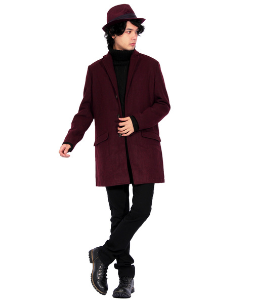 8(eight)(エイト)の「ベロア ツバ広 中折れ ハット 帽子(ハット・メンズ・ブラック/ネイビー/ブラウン/カーキ/ワイン・FREE)」の10枚目の写真