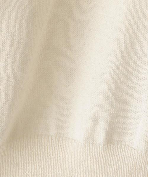 Steven Alan（スティーブンアラン）の「＜Steven Alan＞COTTON/SILK HIGH GAUGE POLO-SHIRT/ポロシャツ（ポロシャツ・レディース・オフホワイト/オレンジ系その他/ネイビー・FREE）」の15枚目の写真