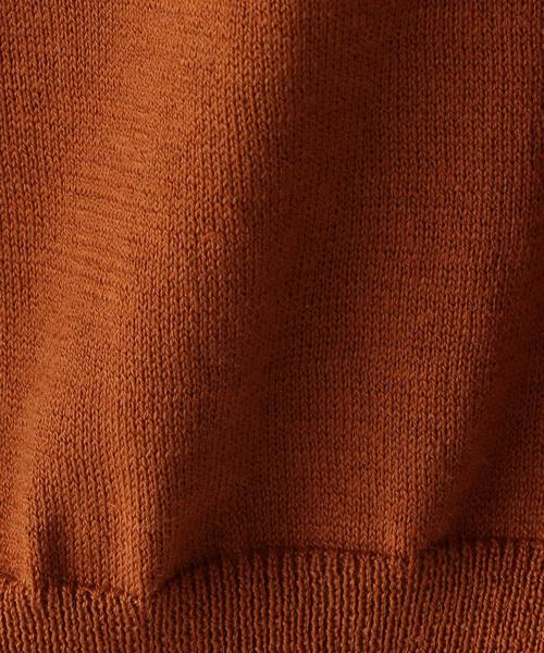 Steven Alan（スティーブンアラン）の「＜Steven Alan＞COTTON/SILK HIGH GAUGE POLO-SHIRT/ポロシャツ（ポロシャツ・レディース・オフホワイト/オレンジ系その他/ネイビー・FREE）」の18枚目の写真