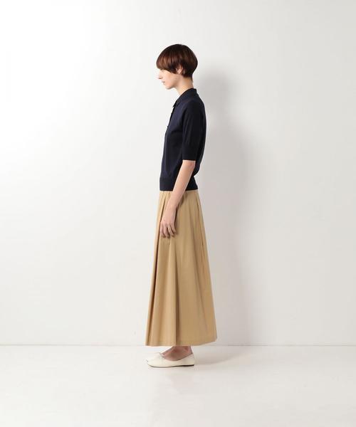 Steven Alan（スティーブンアラン）の「＜Steven Alan＞COTTON/SILK HIGH GAUGE POLO-SHIRT/ポロシャツ（ポロシャツ・レディース・オフホワイト/オレンジ系その他/ネイビー・FREE）」の22枚目の写真