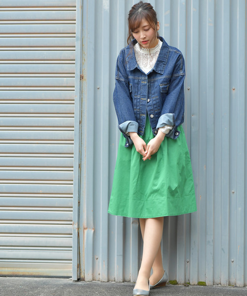 rps(アールピーエス)の「ショートゆるGジャン(デニムジャケット・レディース・ブルー/インディゴブルー・M)」の13枚目の写真