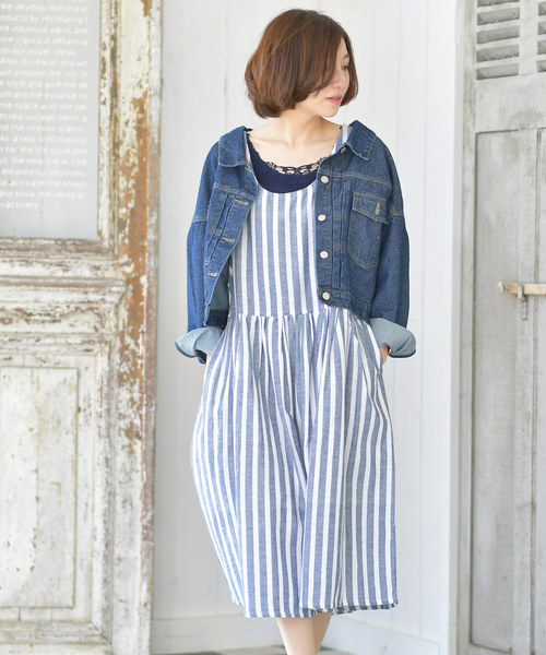 rps(アールピーエス)の「ショートゆるGジャン(デニムジャケット・レディース・ブルー/インディゴブルー・M)」の18枚目の写真