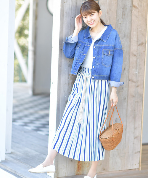 rps(アールピーエス)の「ショートゆるGジャン(デニムジャケット・レディース・ブルー/インディゴブルー・M)」の19枚目の写真