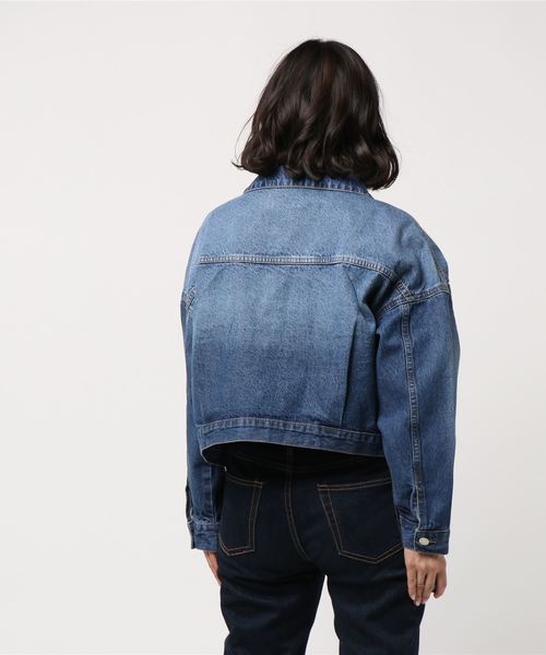 rps(アールピーエス)の「ショートゆるGジャン(デニムジャケット・レディース・ブルー/インディゴブルー・M)」の12枚目の写真