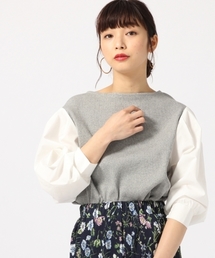 LOWRYS FARM | リブソデパフプルオーバー　788910 (Tシャツ/カットソー)