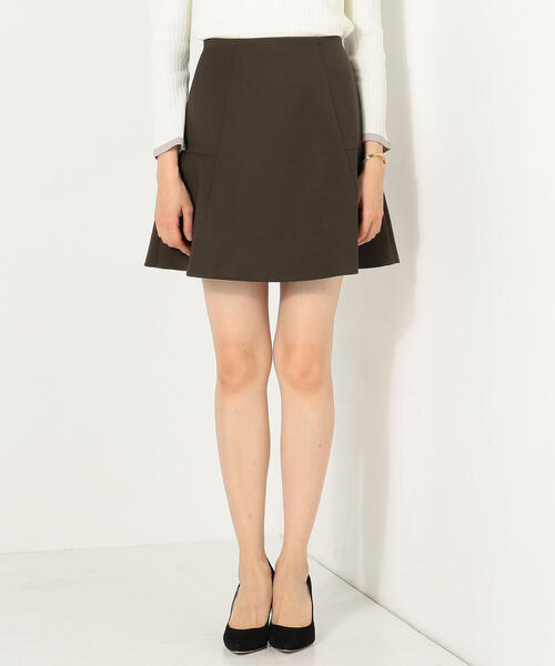 Jewel Changes（ジュエルチェンジズ）の「JOC PE/R 切り替え セミフレア ミニスカート（スカート・レディース・ターコイズブルー/オリーブ/パープル・34/36/38）」の17枚目の写真