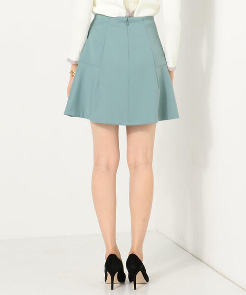 Jewel Changes（ジュエルチェンジズ）の「JOC PE/R 切り替え セミフレア ミニスカート（スカート・レディース・ターコイズブルー/オリーブ/パープル・34/36/38）」の7枚目の写真