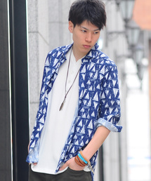 SPADE（スペード）の「【SPADE-creative expression-】七分袖 アロハ フレンチリネンシャツ（シャツ/ブラウス）」