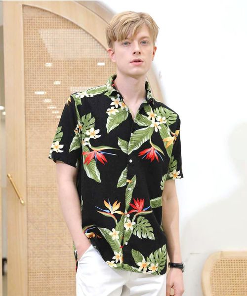 SPADE（スペード）の「【SPADE-creative expression-】七分袖 アロハ フレンチリネンシャツ（シャツ/ブラウス・メンズ・ホワイト系その他/ベージュ系その他/ブルー系その他/ホワイト/ホワイト系その他2/ブラック系その他4/ブラック系その他5/ネイビー/ブルー系その他3/ブルー系その他2/ブラック/ベージュ/ブラック系その他2/ブラック系その他3/ブラック系その他/ブルー系その他5/グレー/グレー系その他/ブルー系その他4/ホワイト系その他3/その他3/グリーン系その他/ブラック系その他6/ブルー系その他6/ホワイト系その他4/その他1/その他2/その他4/グリーン系その他2/ブラック系その他7/ブルー系その他7/ホワイト系その他5・MEDIUM/LARGE/X-LARGE/SMALL）」の15枚目の写真