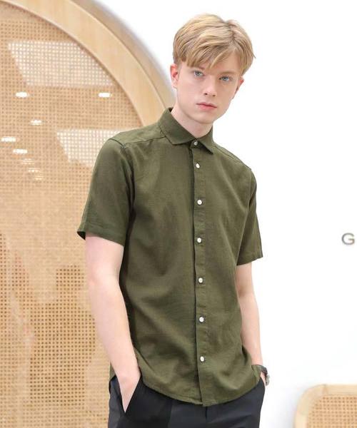 SPADE（スペード）の「【SPADE-creative expression-】七分袖 アロハ フレンチリネンシャツ（シャツ/ブラウス・メンズ・ホワイト系その他/ベージュ系その他/ブルー系その他/ホワイト/ホワイト系その他2/ブラック系その他4/ブラック系その他5/ネイビー/ブルー系その他3/ブルー系その他2/ブラック/ベージュ/ブラック系その他2/ブラック系その他3/ブラック系その他/ブルー系その他5/グレー/グレー系その他/ブルー系その他4/ホワイト系その他3/その他3/グリーン系その他/ブラック系その他6/ブルー系その他6/ホワイト系その他4/その他1/その他2/その他4/グリーン系その他2/ブラック系その他7/ブルー系その他7/ホワイト系その他5・MEDIUM/LARGE/X-LARGE/SMALL）」の20枚目の写真