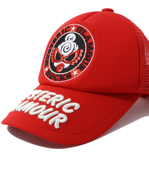 HYSTERIC MINI（ヒステリックミニ）の「starting point mini メッシュCAP（キャップ・キッズ・ホワイト/ブラック/レッド・X-SMALL/SMALL/MEDIUM/LARGE/X-LARGE）」の9枚目の写真