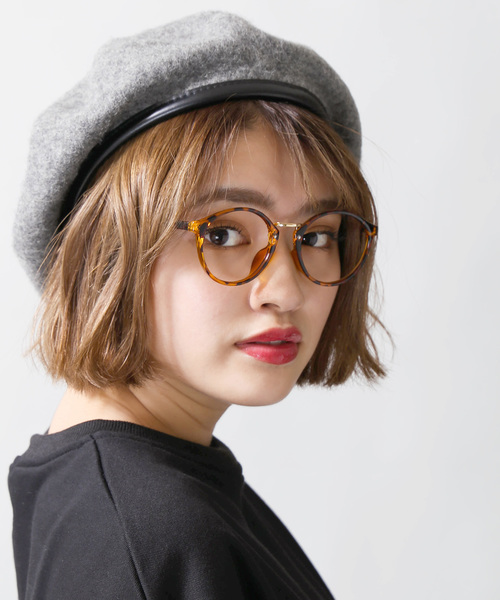 WEGO(ウィゴー)の「WEGO/パイピングベレー帽(ハンチング/ベレー帽・レディース・ブラック/キャメル/グレー/ダークグリーン/ワイン・FREE)」の2枚目の写真