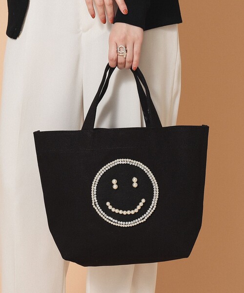 Ray BEAMS（レイビームス）の「ECODECO / ブラック キャンバス トートバッグ（トートバッグ・レディース・ブラック・ONE SIZE）」の14枚目の写真