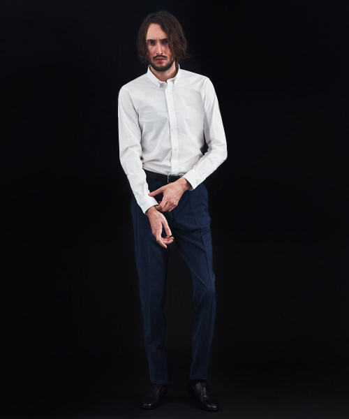 5351 POUR LES HOMMES(ゴーサンゴーイチプールオム)の「【セットアップ対応】トラベストストライプセットアップパンツ(その他パンツ・メンズ・ブルー・44/46/48/50)」の6枚目の写真