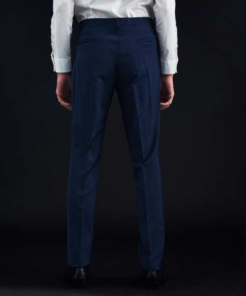 5351 POUR LES HOMMES(ゴーサンゴーイチプールオム)の「【セットアップ対応】トラベストストライプセットアップパンツ(その他パンツ・メンズ・ブルー・44/46/48/50)」の4枚目の写真