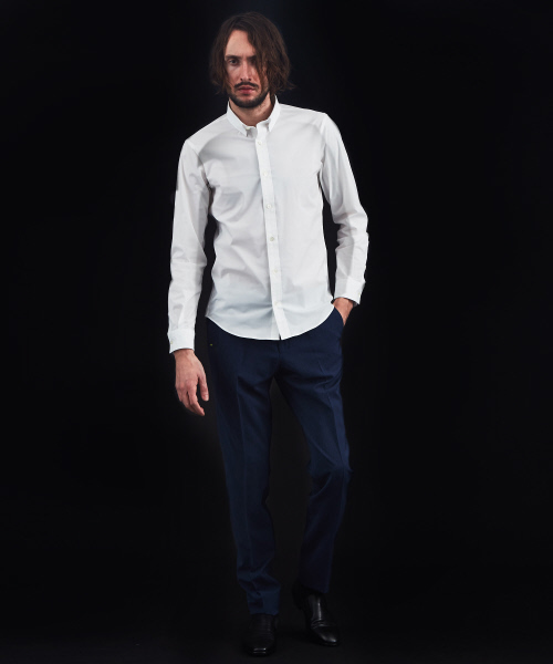 5351 POUR LES HOMMES(ゴーサンゴーイチプールオム)の「【セットアップ対応】トラベストストライプセットアップパンツ(その他パンツ・メンズ・ブルー・44/46/48/50)」の8枚目の写真