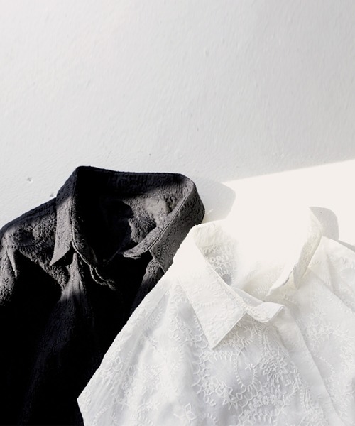 antiqua（アンティカ）の「ペイズリー柄刺繍ブラウス（シャツ/ブラウス・レディース・オフホワイト/ブラック・FREE）」の9枚目の写真