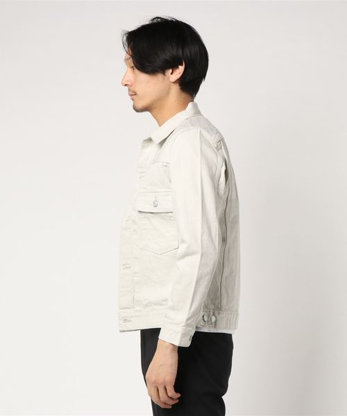 Denime（ドゥニーム）の「【MadeInJapan】DENIM JACKET 507 type off mod（デニムジャケット・メンズ・オフホワイト・LARGE/MEDIUM/SMALL）」の13枚目の写真