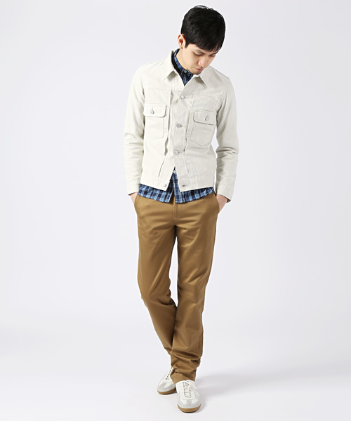 Denime（ドゥニーム）の「【MadeInJapan】DENIM JACKET 507 type off mod（デニムジャケット・メンズ・オフホワイト・LARGE/MEDIUM/SMALL）」の5枚目の写真