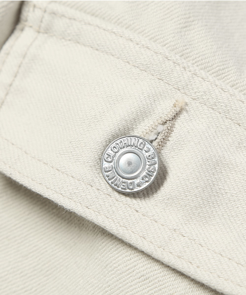 Denime（ドゥニーム）の「【MadeInJapan】DENIM JACKET 507 type off mod（デニムジャケット・メンズ・オフホワイト・LARGE/MEDIUM/SMALL）」の7枚目の写真